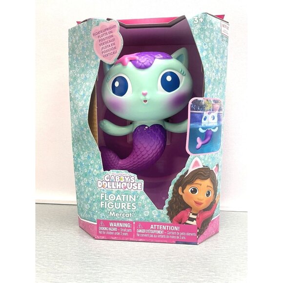 Swimways Gabby's Dollhouse Floatin' Figures Mercat Pool or Bath Toy Floating - Picture 1 of 8